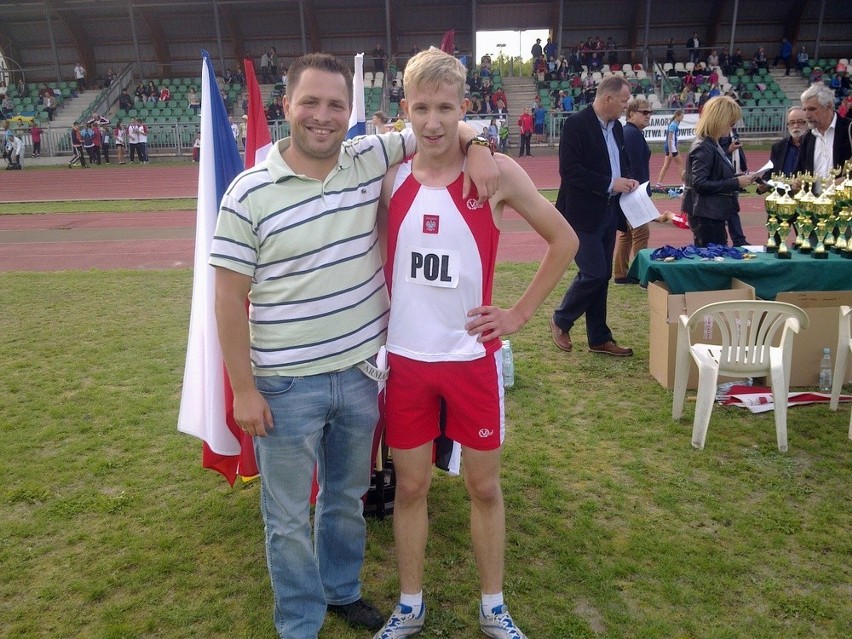 Patryk Groth na International Children's Athletics Games