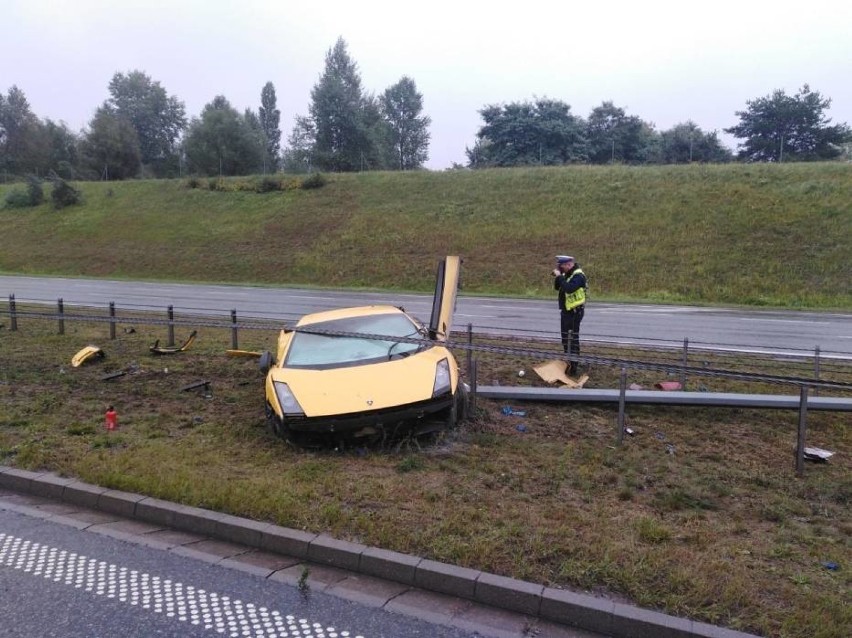 Wypadek lamborghini w powiecie toruńskim