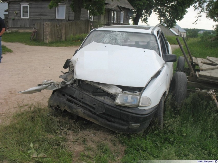 Wypadek w Jeglińcu. Zderzyło się dwóch pijanych kierowców