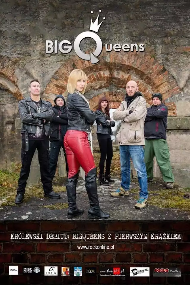Plakat zespołu BIGQueens zaprojektował Tomasz Lenart.