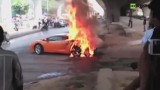 Lamborghini Gallardo w ogniu [wideo] 