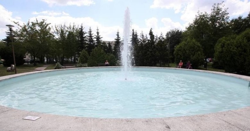 Odnowiona fontanna w Szpitalu im. Kopernika w Łodzi