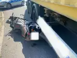 Motocyklista zderzył się z ciężarówką pod Świebodzinem |ZDJĘCIA