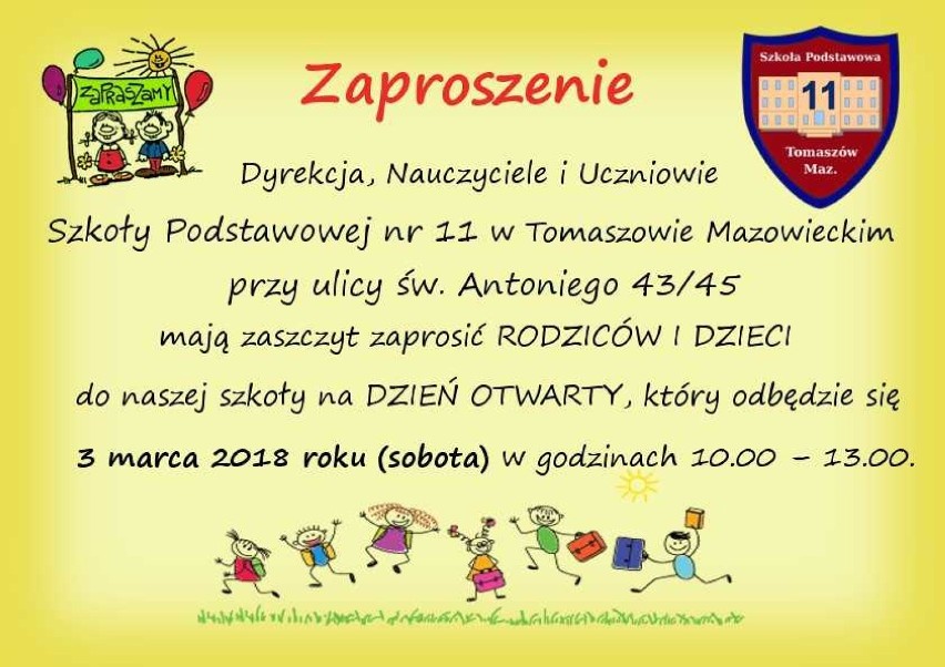 Rusza nabór do klas pierwszych szkół podstawowych w Tomaszowie Maz. Kiedy dni otwarte?