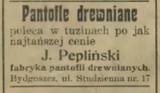 Śpilki, pantofle drewniane, kuźnia z pomieszkaniem i straszna okropność. Zobaczcie stare bydgoskie reklamy prasowe [zdjęcia]