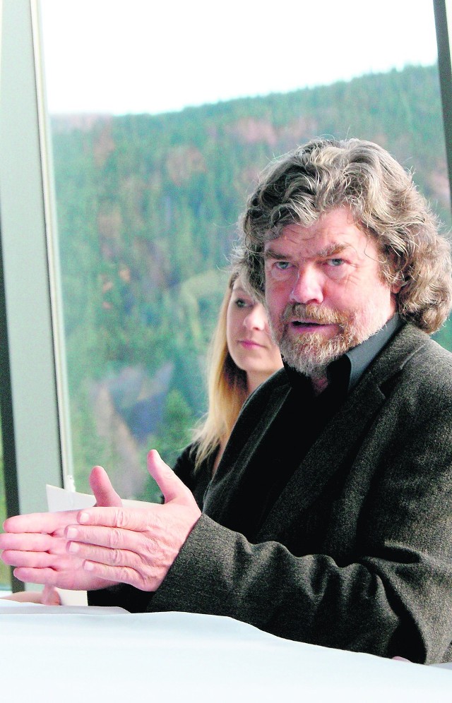 Reinhold Messner podczas zakopiańskiego wystąpienia