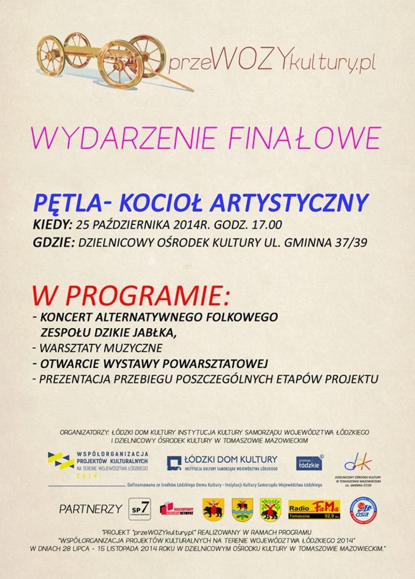 Happening w DOK w Tomaszowie już dzisiaj. W sobotę wielki finał akcji "przeWOZYkultury.pl"