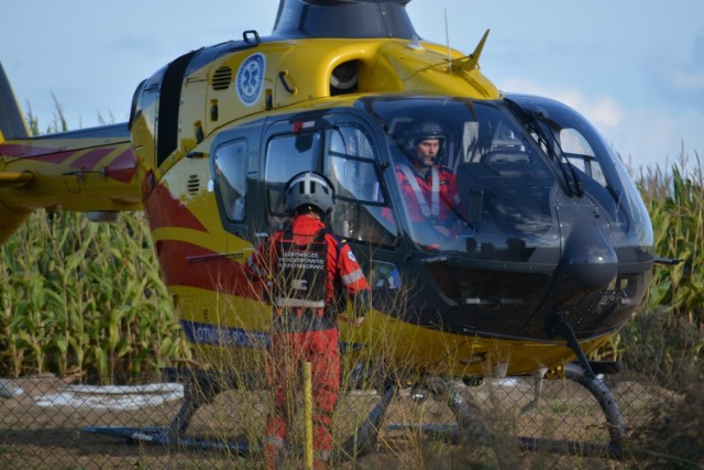 Na torze motocrossowym "Plebanka" w Więcborku doszło do wypadku. Śmigłowiec zabrał 14-latka do szpitala