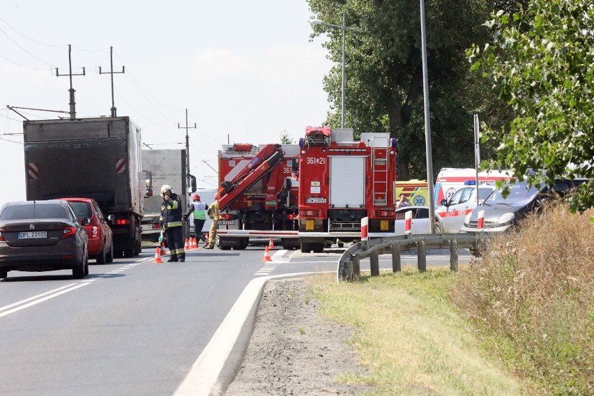 Wypadek na drodze Legnica - Złotoryja, na zjeździe z autostrady A4