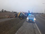Na trasie Szumiąca - Bysław doszło do zderzenia dwóch ciężarówek