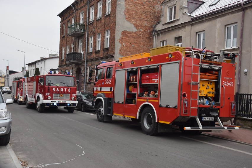 Pożar gołębnika na ulicy Widok w Kaliszu