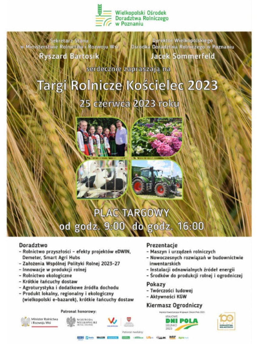 Targi Rolnicze Kościelec 2023. To największa taka impreza we Wschodniej Wielkopolsce. Program wydarzenia 