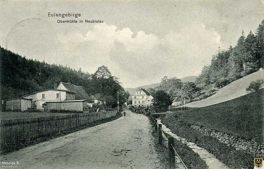Góry Sowie, Górny Młyn - Neubielau. 1909 rok.