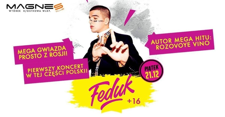 Koncert Feduka we Wtórku już 21 grudnia!