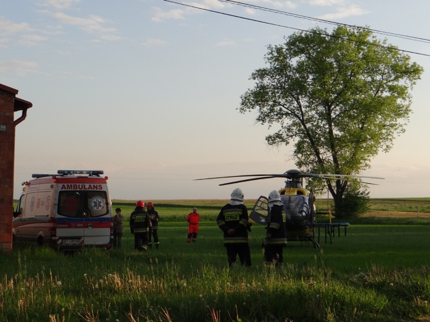 Pożar w Niedośpielinie. Jedna ofiara śmiertelna