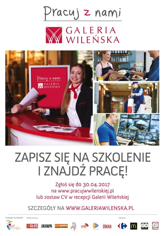 "Pracuj w Wileńskiej". Galeria wspiera młodych ludzi na lokalnym rynku pracy