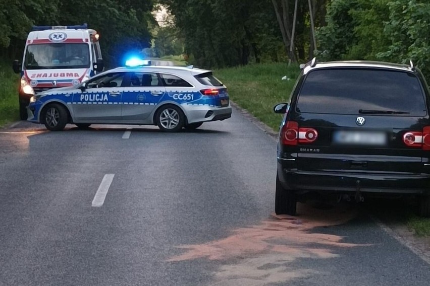 Śmiertelny wypadek w gminie Dobrzyń nad Wisłą. W Leniach Wielkich zginął motocyklista