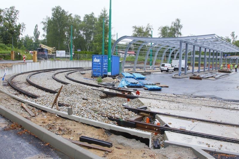 Budowa dworca na Junikowie