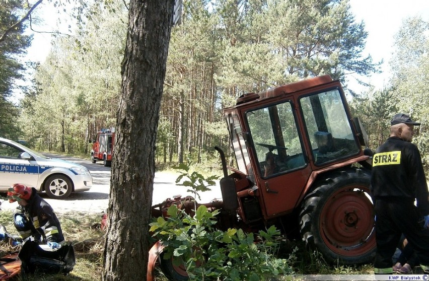 Śmiertelny wypadek na drodze relacji Trzcińskie - Popiołki