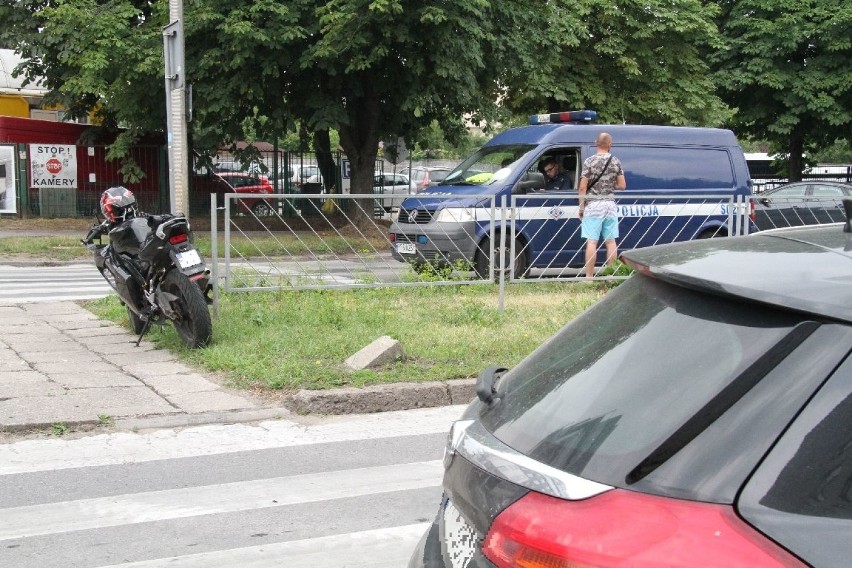 Wypadek motocykla w Kielcach (WIDEO, zdjęcia)