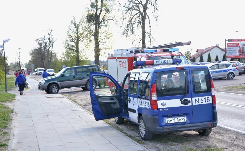 Wypadek na ulicy Głowackiego w Malborku [ZDJĘCIA]. Zderzyły się dwa auta osobowe