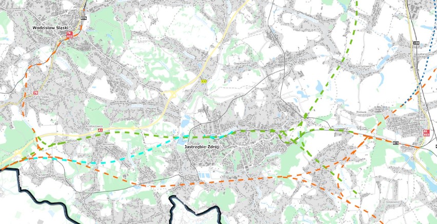 Kolej wraca do Jastrzębia-Zdroju. Mapa z nowymi trasami...