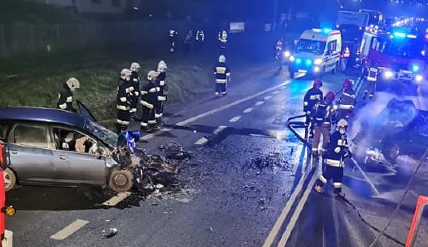 Wypadek na DK12/DK91 w Woli Bykowskiej, 15 grudnia 2020