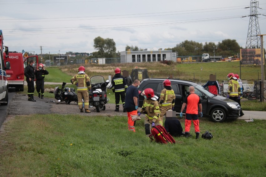 Groźny wypadek na ulicy Bieszczadzkiej w Jaśle [ZDJĘCIA]