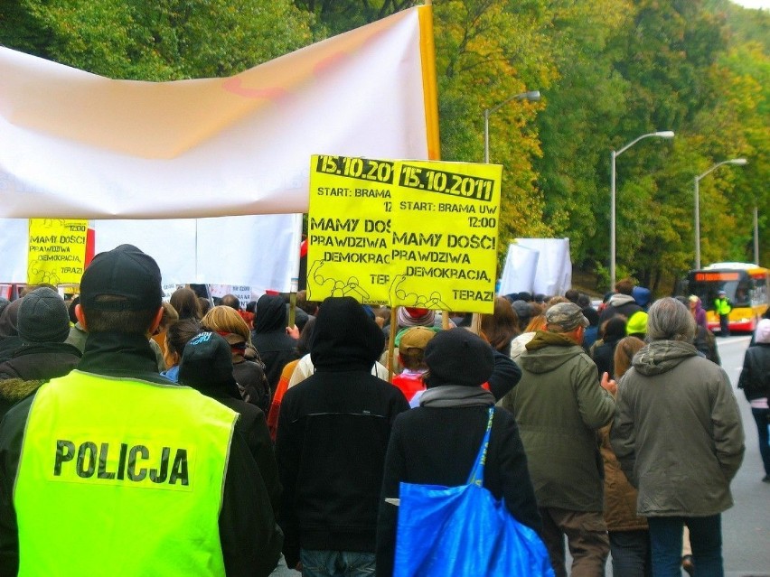 15 października ulicami Warszawy przeszła manifestacja...