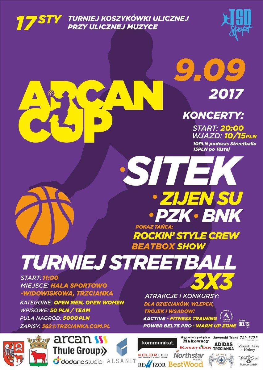 Koszykówka uliczna: w sobotę w Trzciance kolejna edycja turnieju Arcan Cup X 7