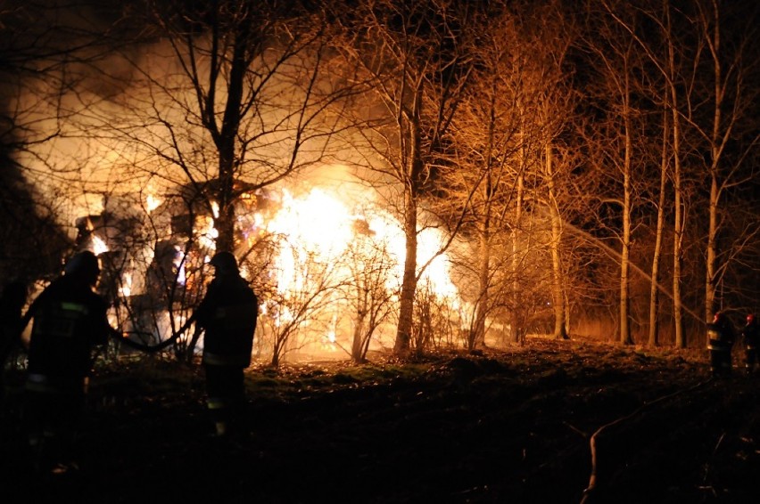 Gmina Brodnica: pożar stogu w Przylepkach 20.03.2014