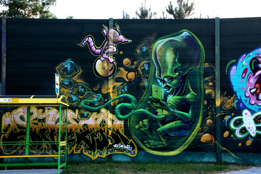 Graffiti w Zielonej Górze - Tak prezentuje się na Trasie Północnej [zdjęcia]