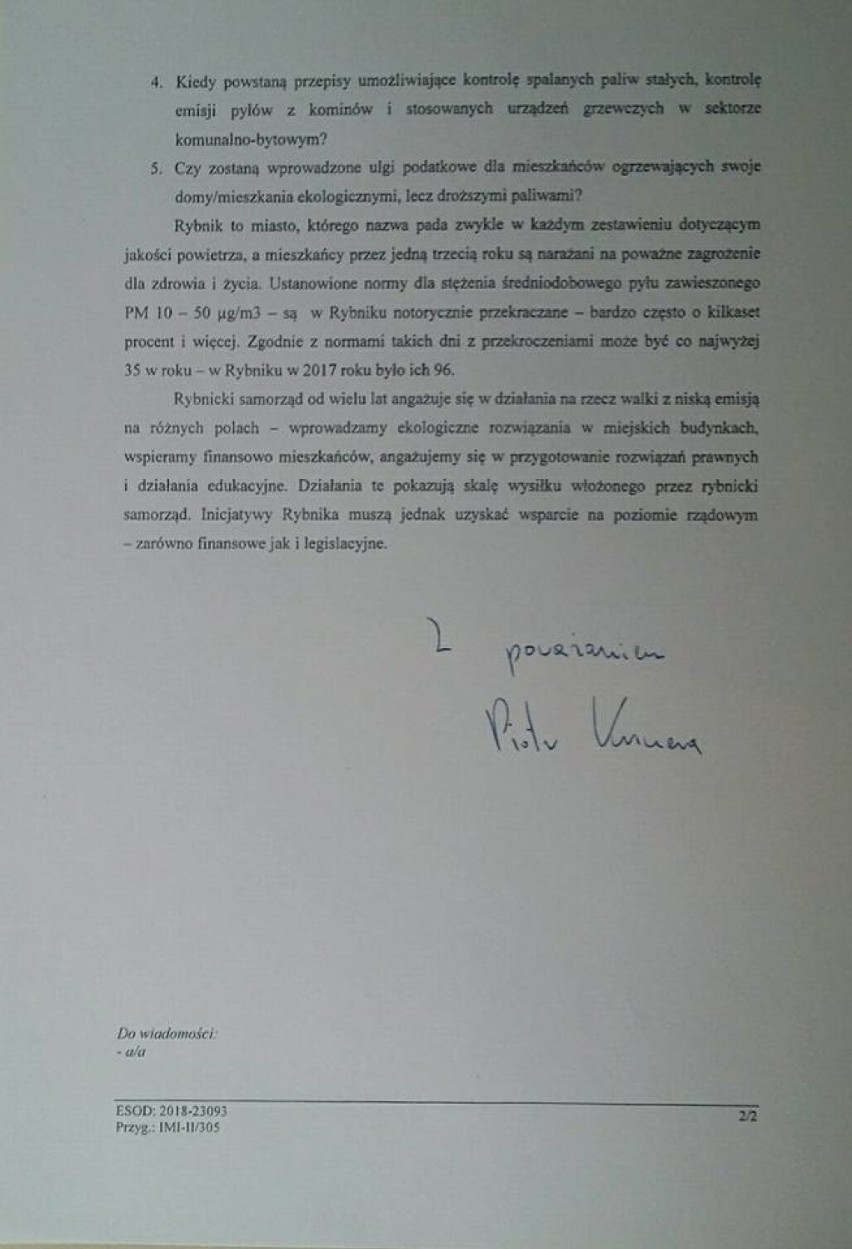 Prezydent Kuczera napisał list do premiera Morawieckiego