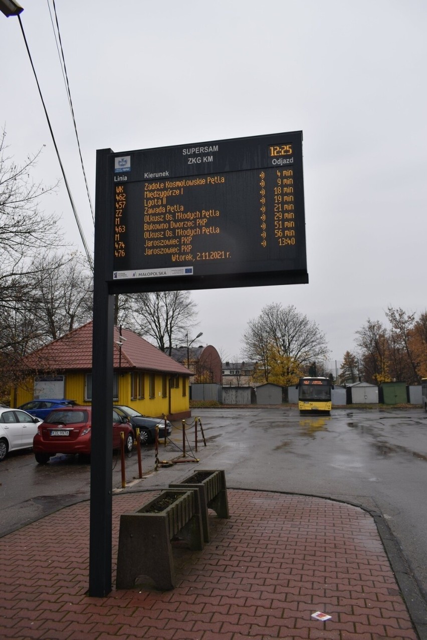 Elektroniczna informacja dla pasażerów w Olkuszu