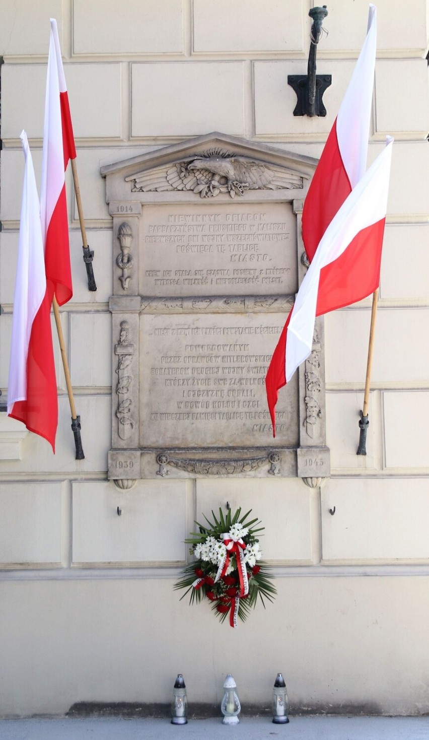 W Kaliszu upamiętniono rocznicę I wojny światowej i zburzenia Kalisza. ZDJĘCIA