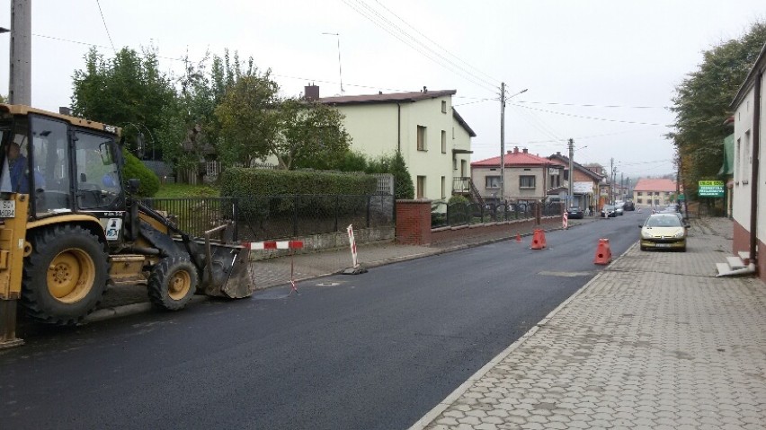 Remont ul. Szkolnej w Kłobucku. ZDJĘCIA