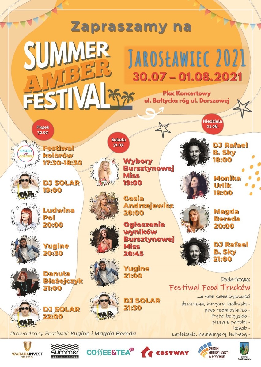 Jarosławiec zaprasza na Summer Amber Festival 2021. Kto w tym roku wystąpi? 