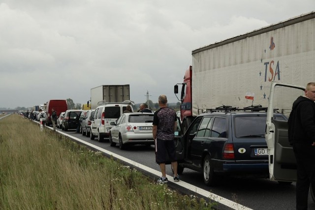 Wypadek na autostradzie A1