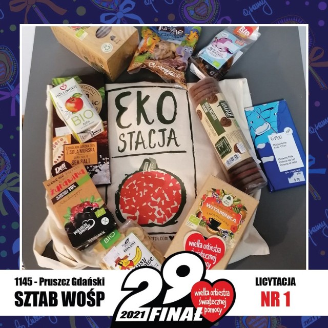 pełna siatka zdrowej żywności ... którą przekazała na licytację Pani Beata Alfa Kozłowska z Eko Stacja w Pruszczu Gdańskim...
 CENA WYWOŁAWCZA 60 złotych