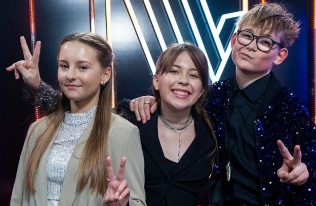 Alicja Górzyńska, Maja Cembrzyńska i Mateusz Krzykała - trzy najlepsze głosy V edycji The Voice Kids

Zobacz kolejne zdjęcia/plansze. Przesuwaj zdjęcia w prawo - naciśnij strzałkę lub przycisk NASTĘPNE