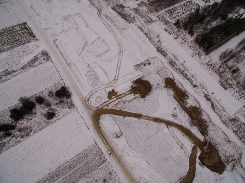 Autostrada A1 zimą z lotu ptaka. Co się dzieje od Rząsawy przez Lgotę po Blachownię? ZDJĘCIA