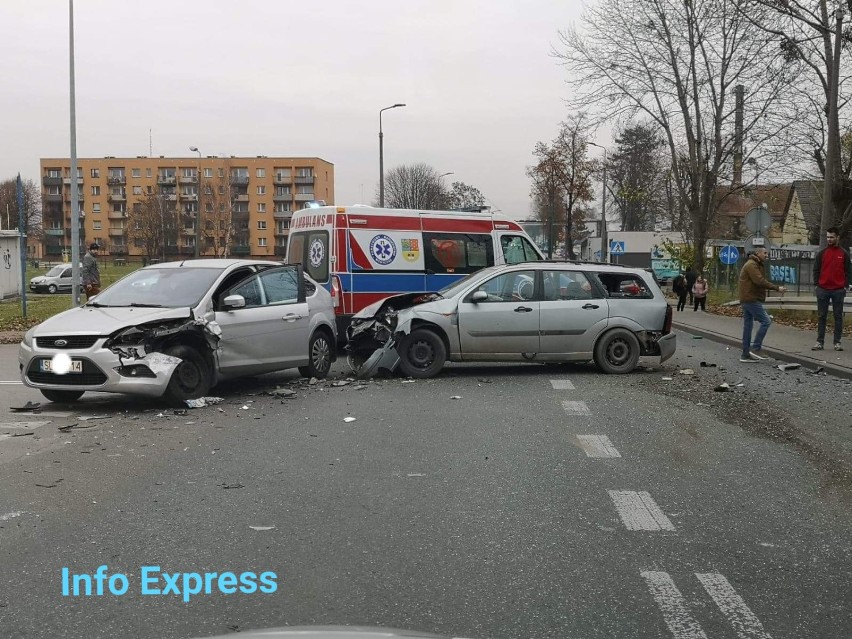 Lubliniec: Zderzenie trzech pojazdów na Powstańców Śląskich