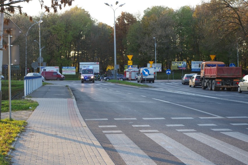 Wypadek w Zamościu: dwie kobiety trafiły do szpitala