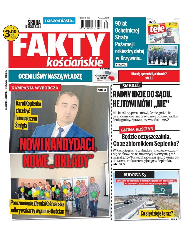 Nowe "Fakty Kościańskie" już w środę 19 września