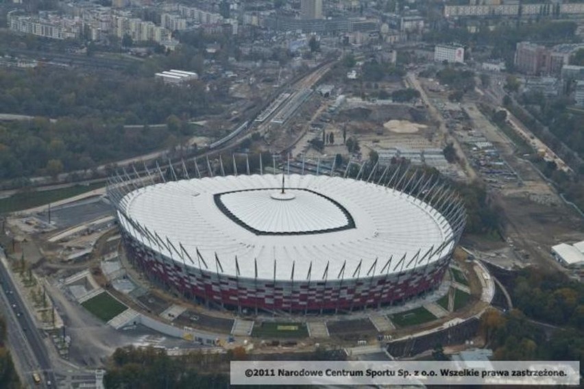 Stadion Narodowy: Zobacz najnowsze zdjęcia lotnicze