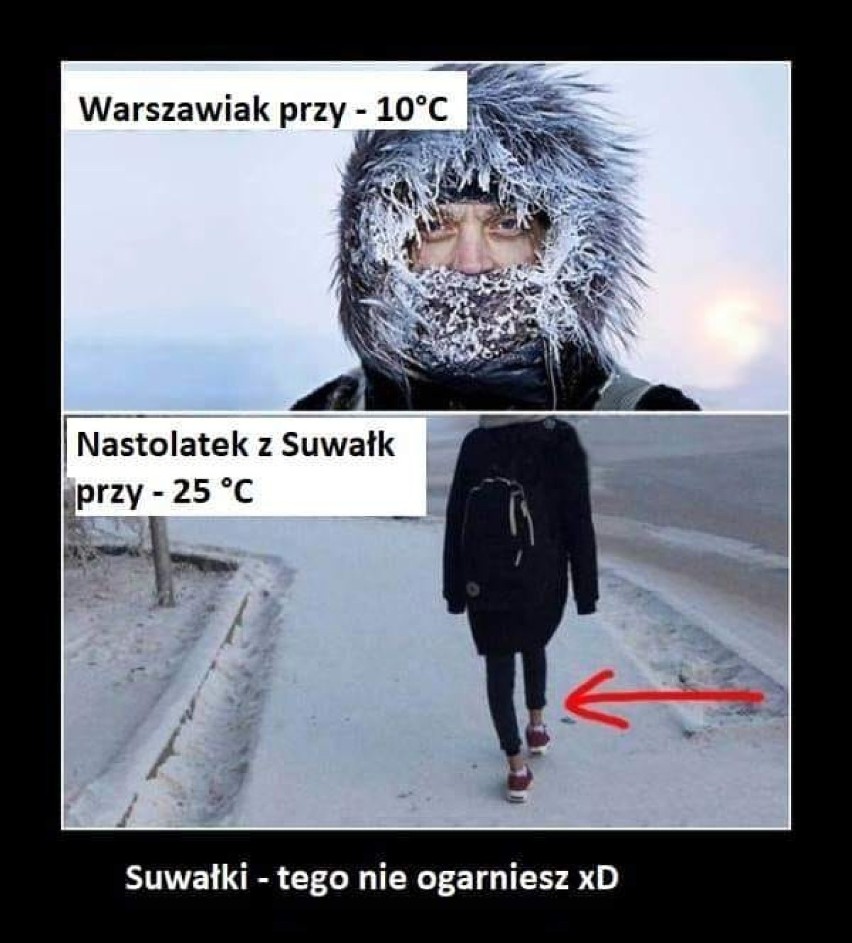 Suwałki zimą. Zobaczcie jak z nas się śmieją 