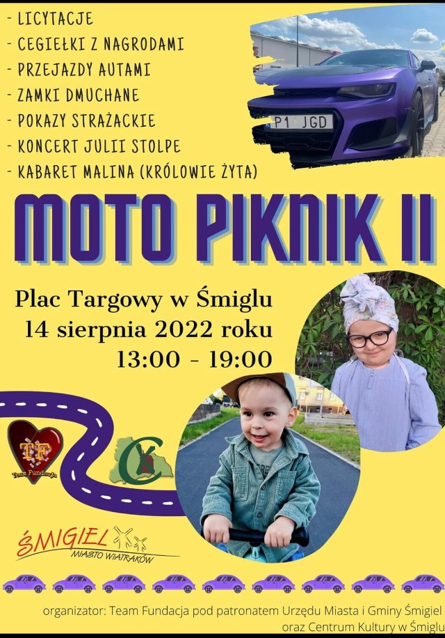 Gmina Śmigiel. Będzie  Moto Piknik dla Kai i Antosia