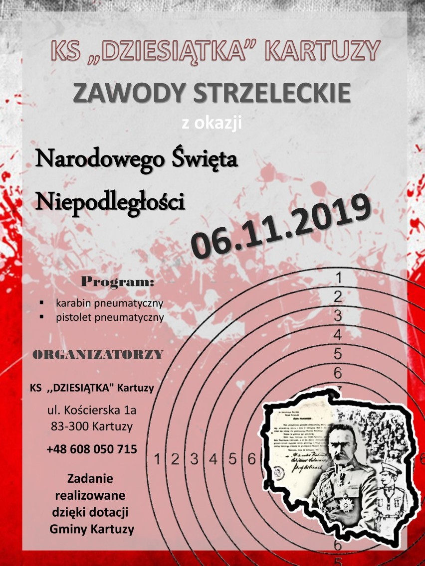 W środę w Kartuzach zawody strzeleckie z okazji Święta Niepodległości