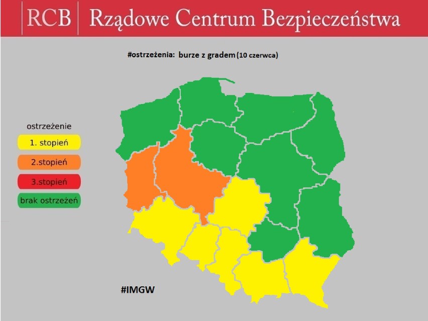 Burze z gradem w woj. śląskim - IMGW ostrzega [niedziela 10 czerwca 2018]. Sprawdź gdzie jest burza [MAPA online]