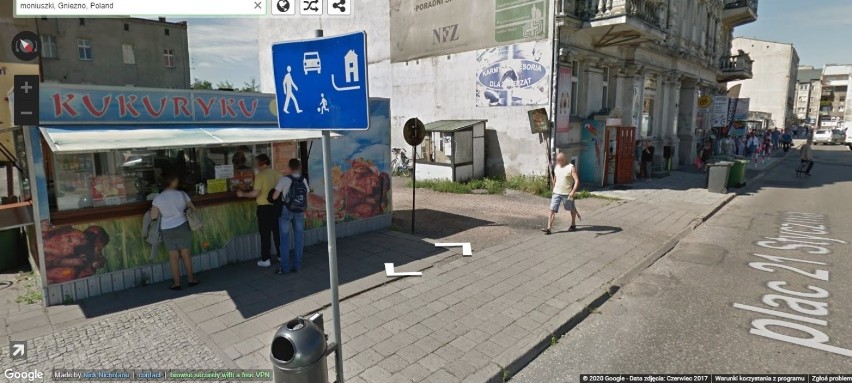 Google Street View - Gniezno i mieszkańcy na zdjęciach